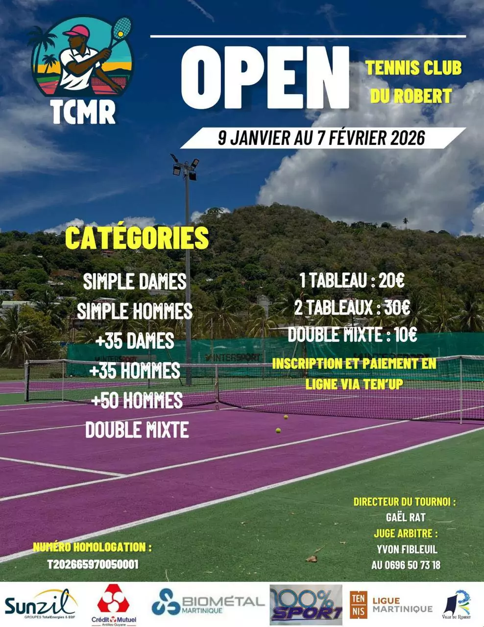 01 09 16 23 30 02 06 TENNIS CLUB TCMR